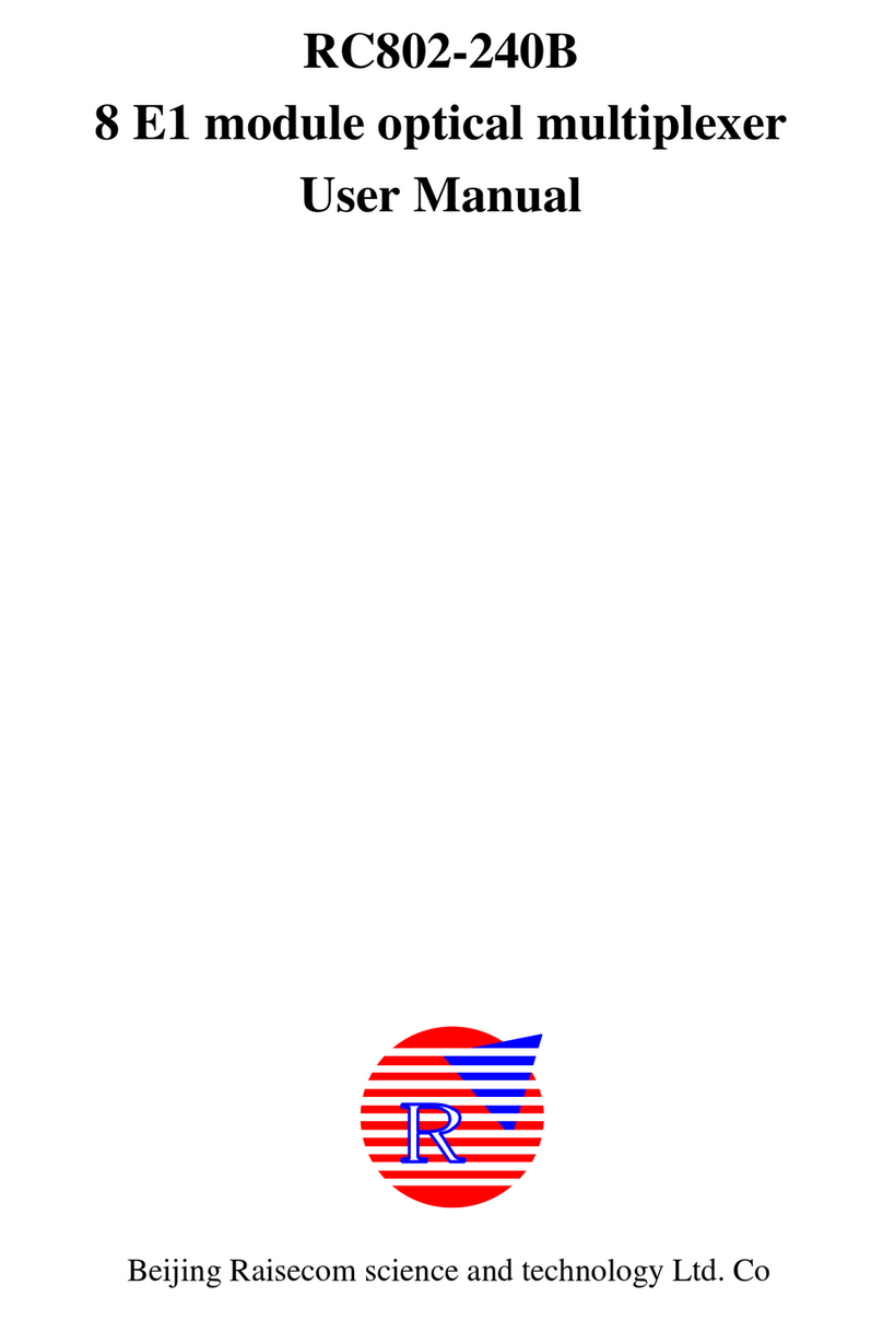 Raisecom RC802-240B User manual