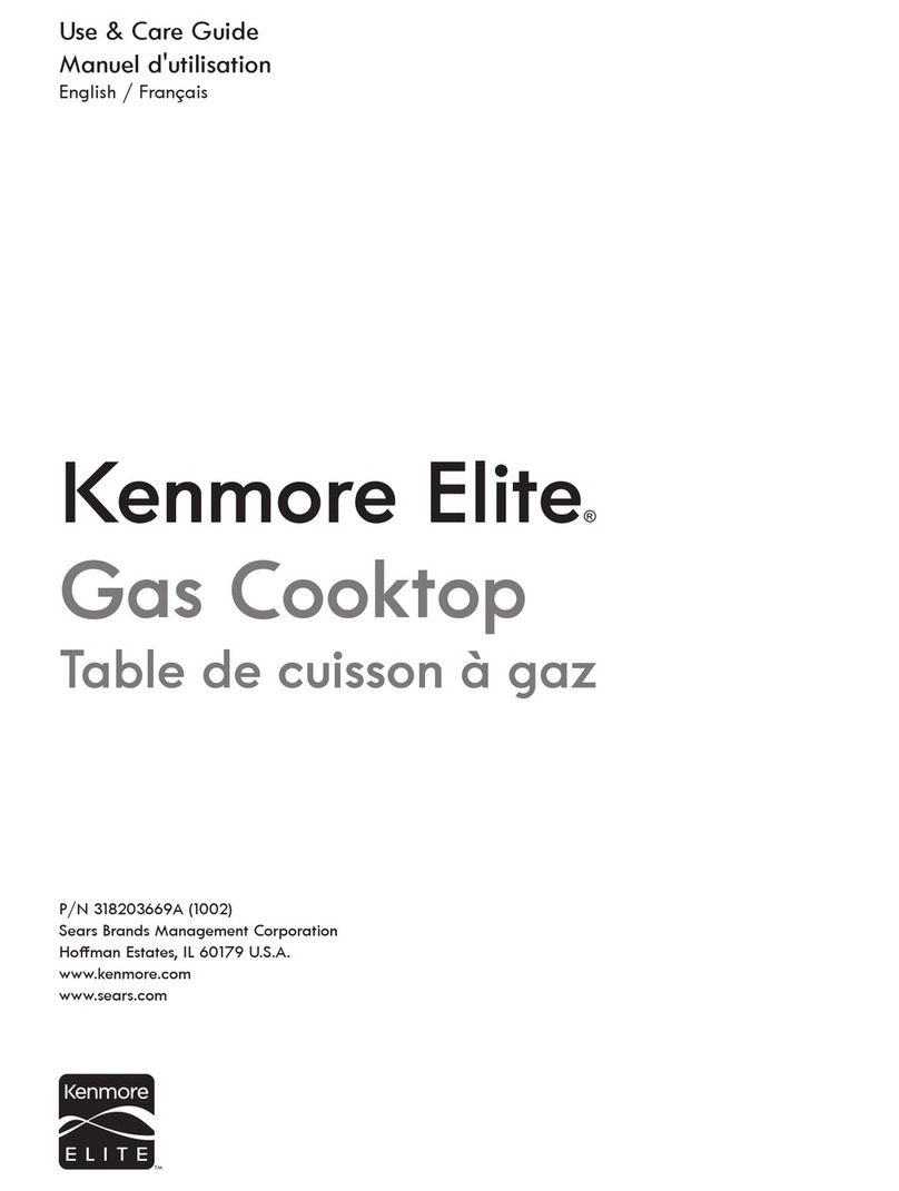 Kenmore Gas cooktop User manual