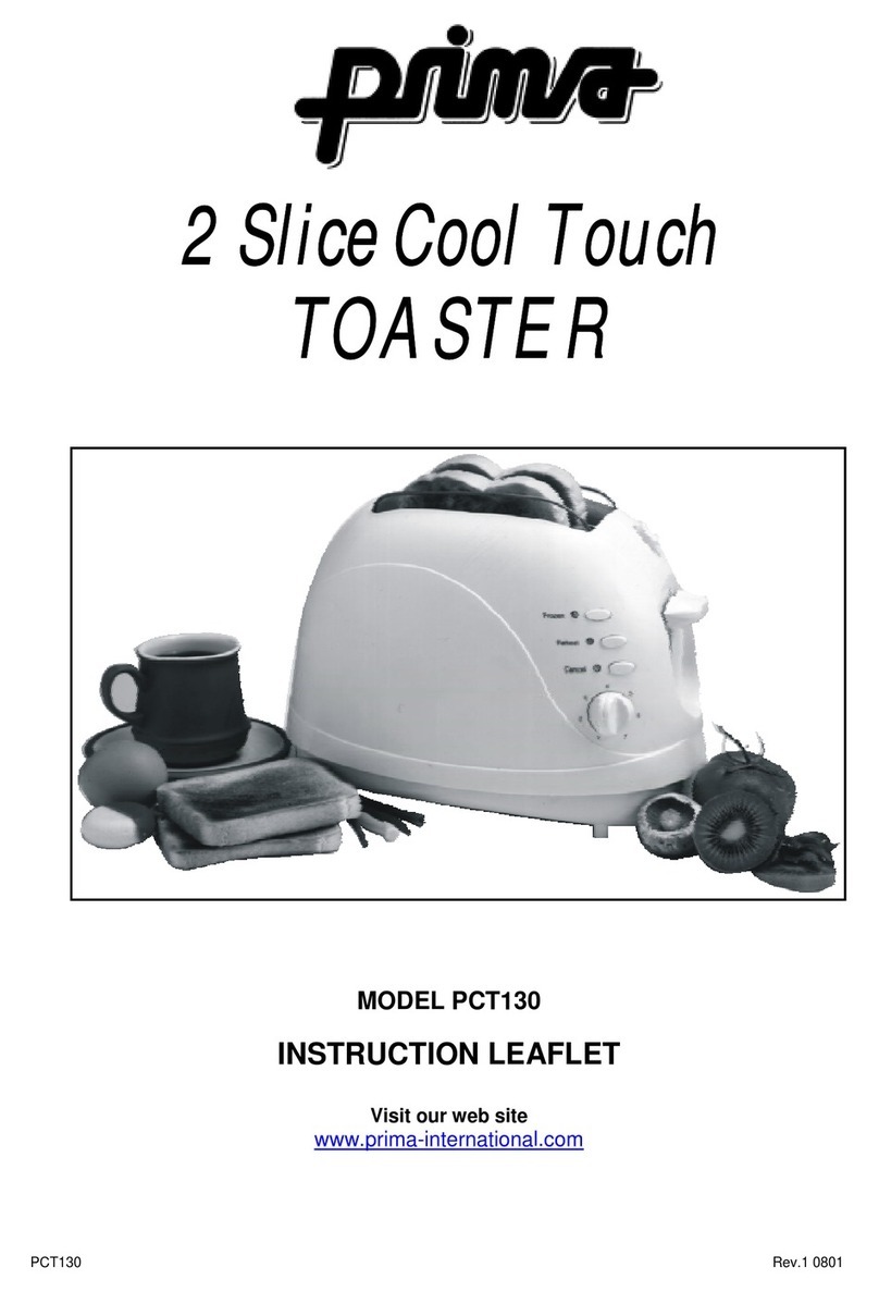 Prima PCT130 Instruction leaflet