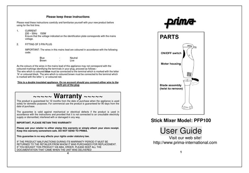 Prima PFP100 user guide