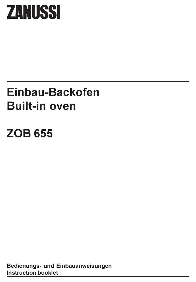 Zanussi ZOB 655 Instruction booklet