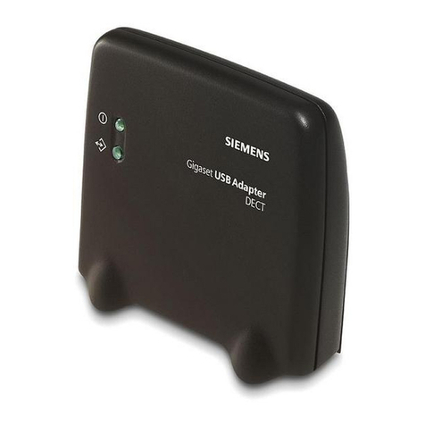 Siemens Gigaset USB Adapter DECT User manual Siemens Gigaset USB Adapter DECT User manual