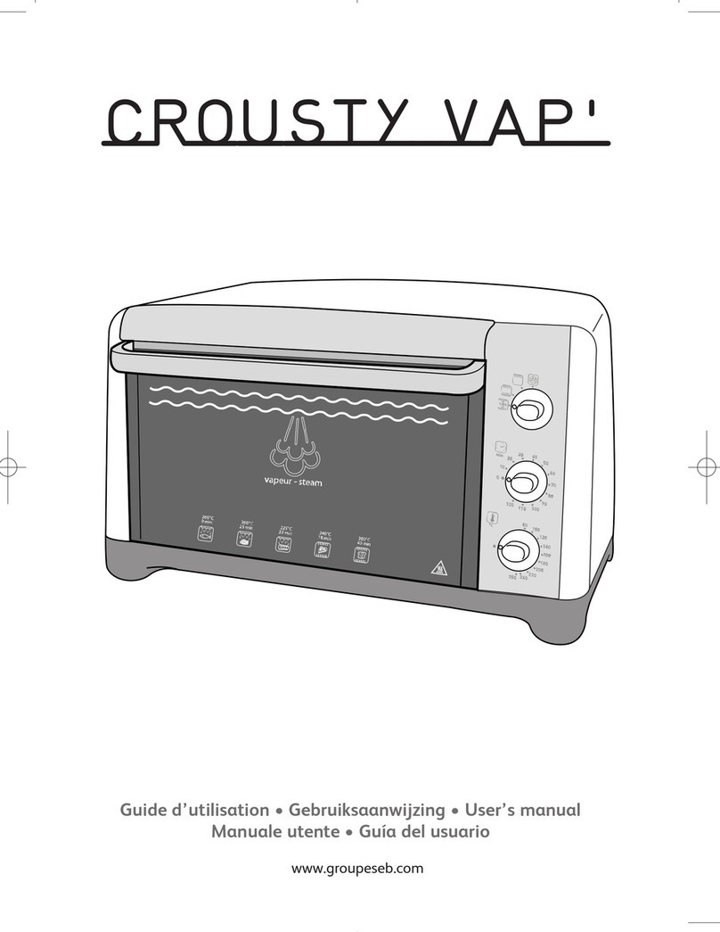 Crousty Vap Steam Oven user manual