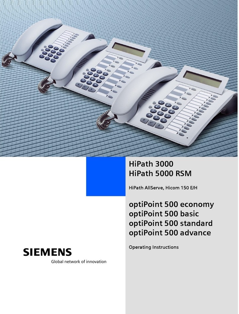 Siemens HiPath 3000 V3.0 or later Gigaset M1... User manual