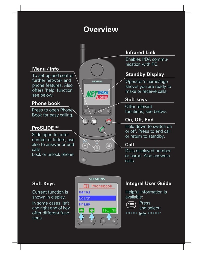 Siemens SL10 User manual Siemens SL10 User manual