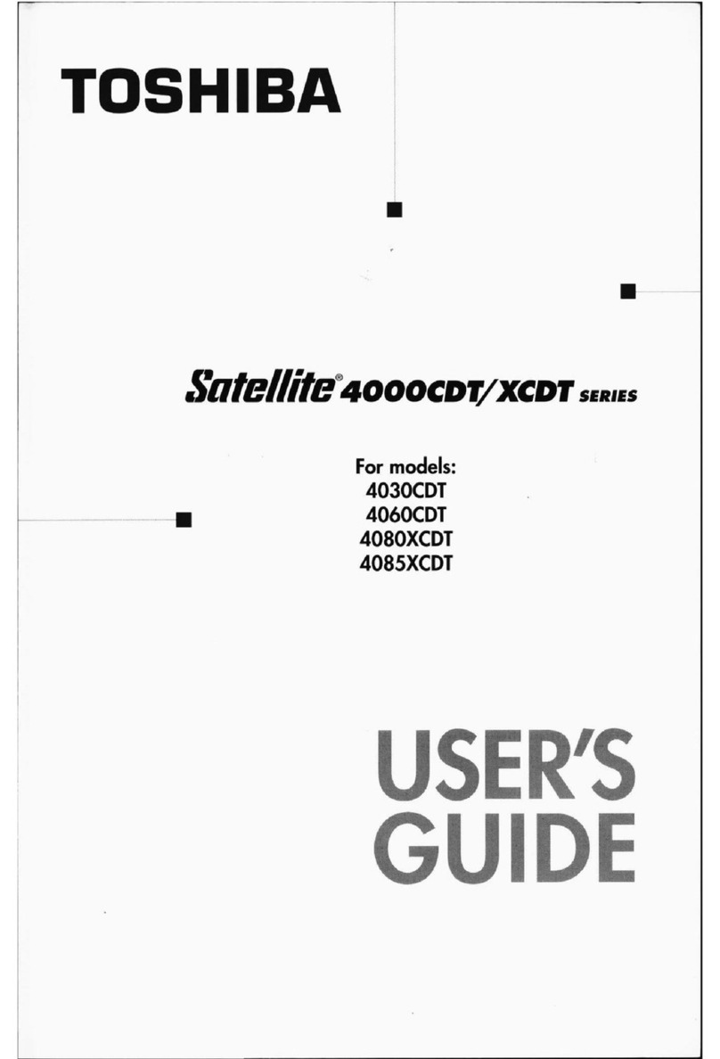Toshiba 4030CDT - Satellite - Celeron A 300 MHz User manual