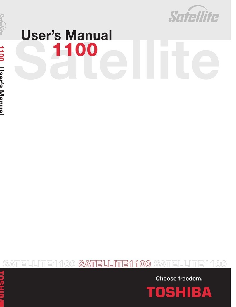 Toshiba Satellite 1100 User manual