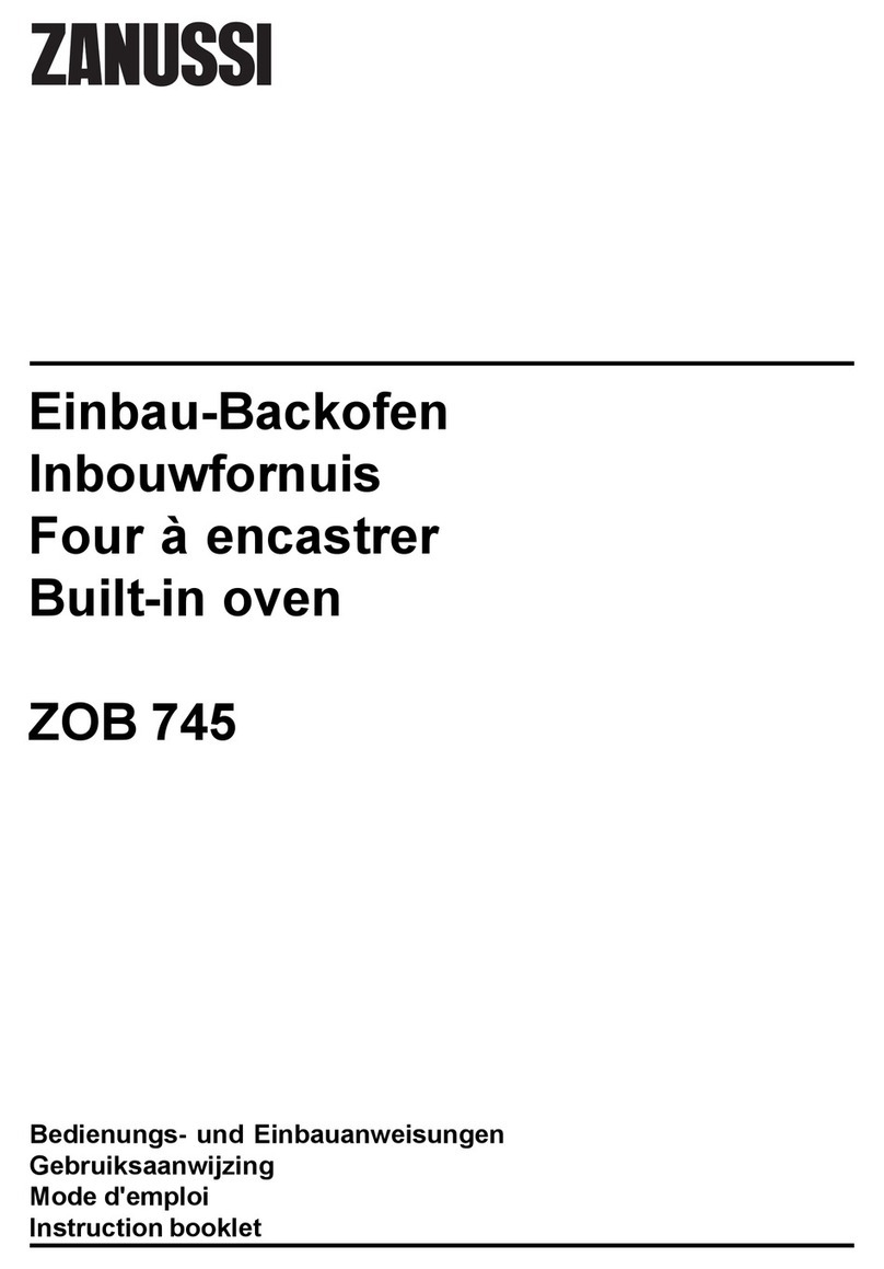Zanussi ZOB 745 Instruction booklet