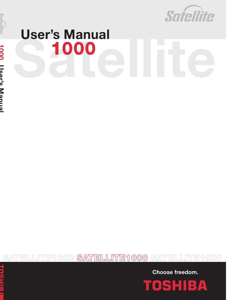 Toshiba 1000 Series user manual
