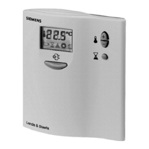 Siemens RDD10 Series operating instructions