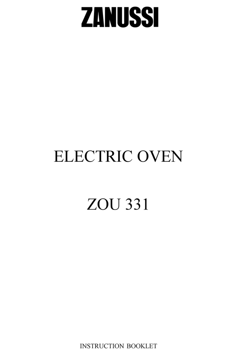 Zanussi ZOU 331 Instruction booklet