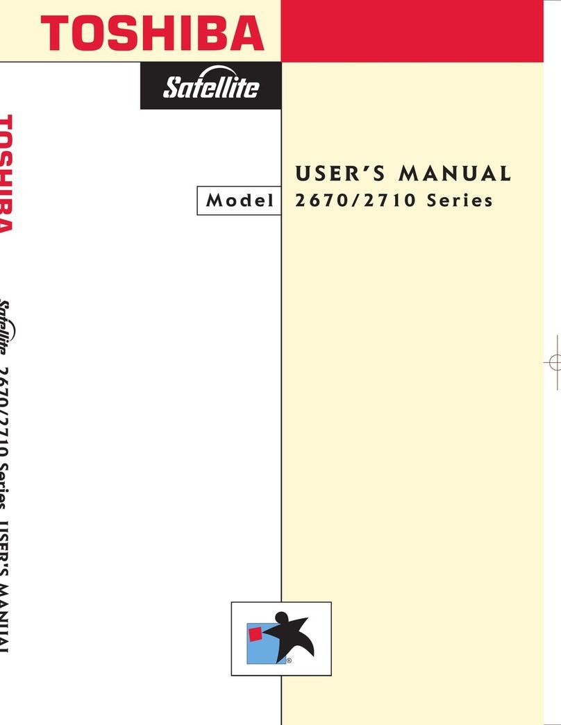 Toshiba Satellite 2670 series user manual