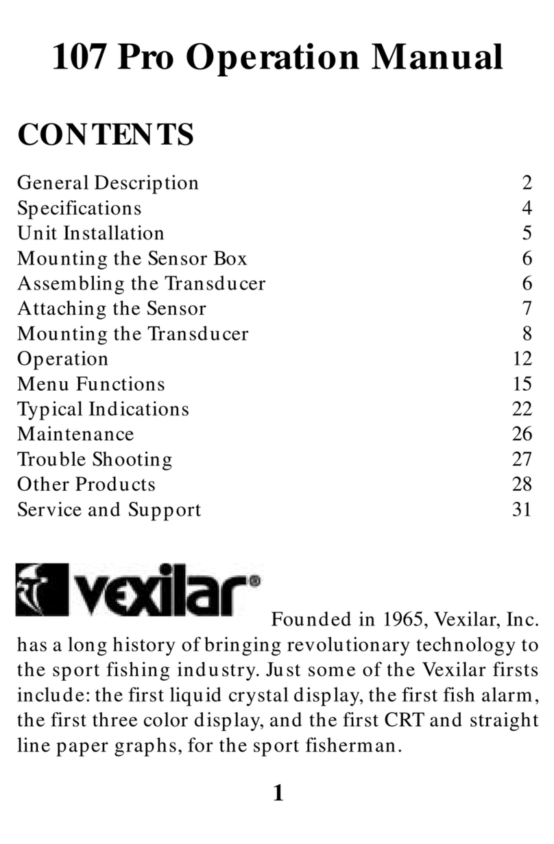 VEXILAR 107 PRO Operation manual VEXILAR 107 PRO Operation manual