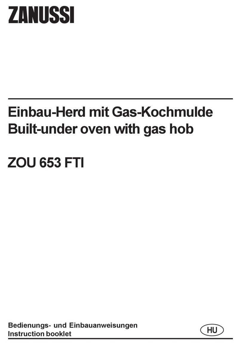 Zanussi ZOU 653 FTI Instruction booklet