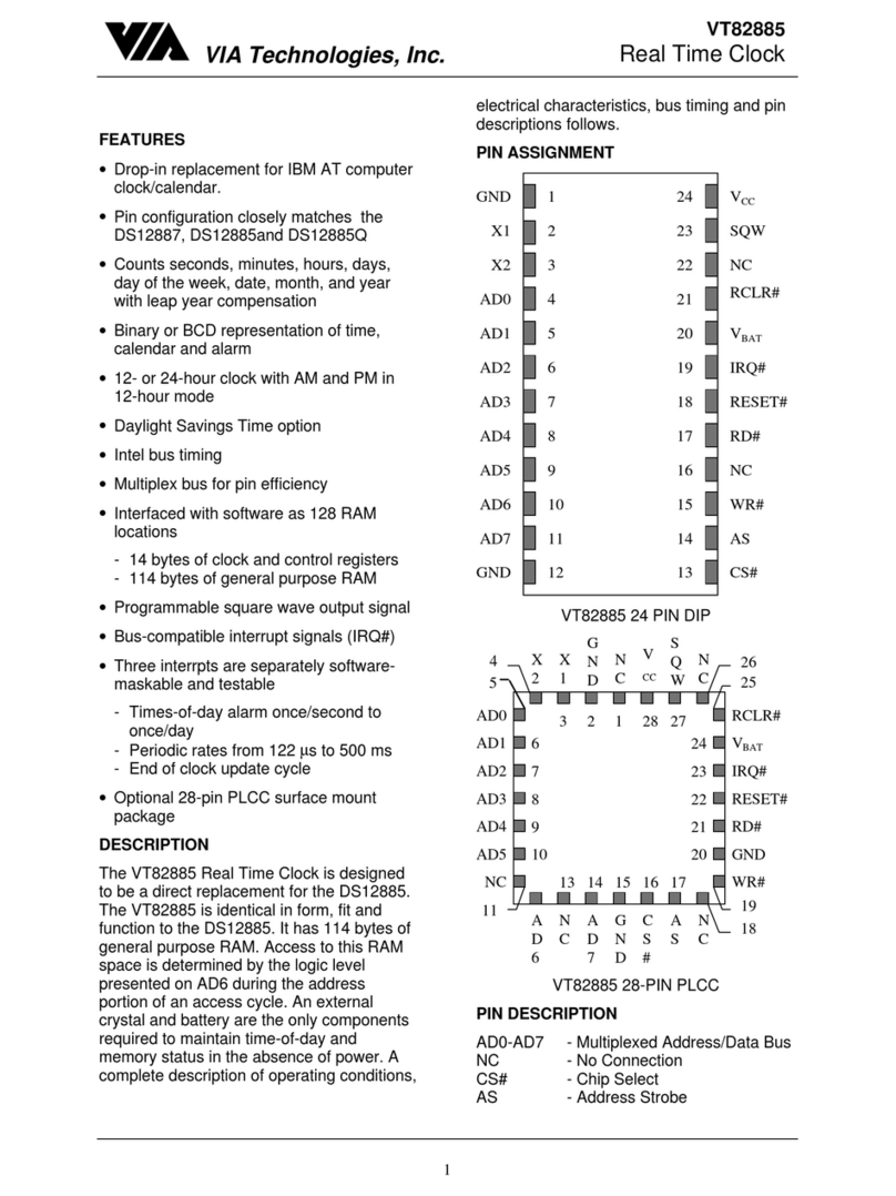 VIA Technologies VT82885 manual&nbsp;
