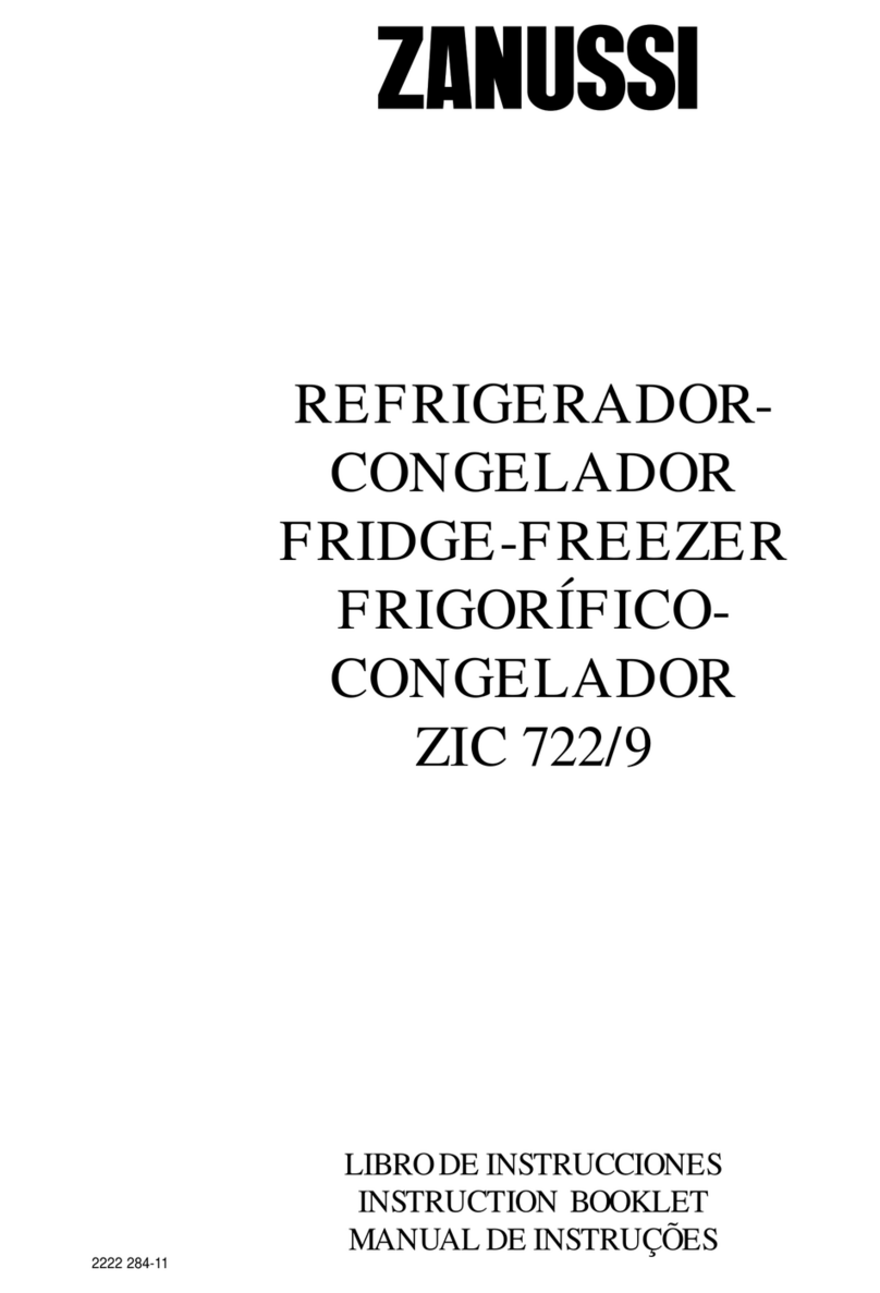 Zanussi ZIC 722 Instruction booklet Zanussi ZIC 722 Instruction booklet
