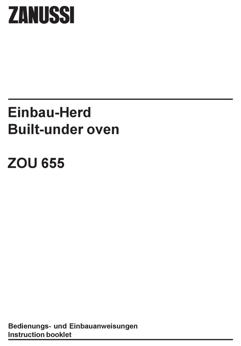 Zanussi ZOU 655 Instruction booklet