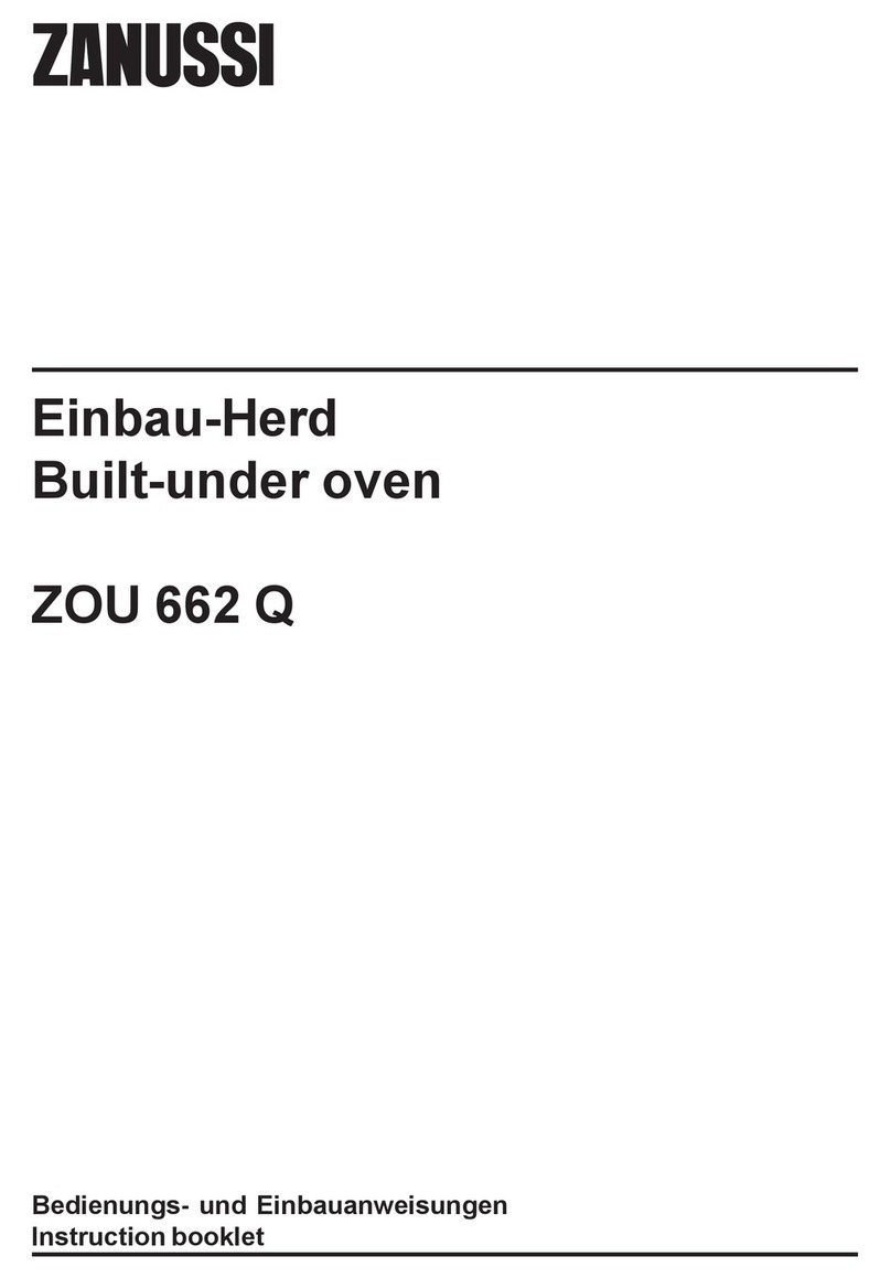 Zanussi ZOU 662 Q Instruction booklet