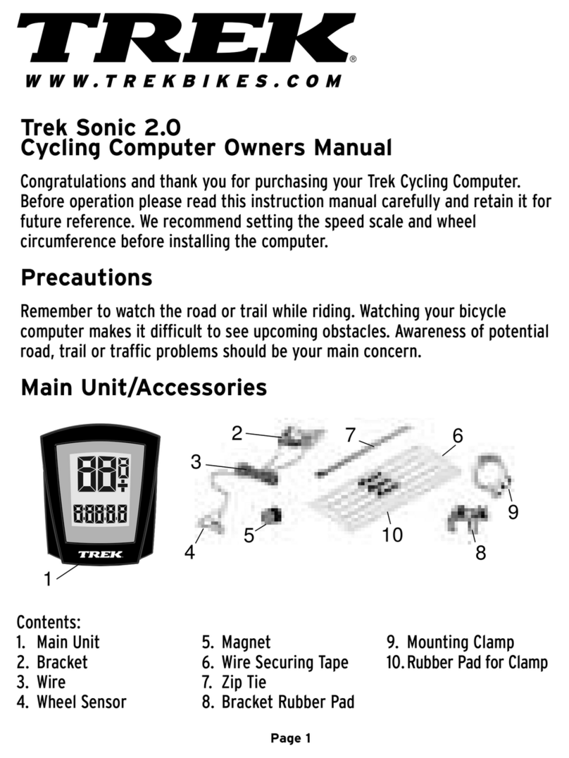 Trek Sonic 2.0 User manual