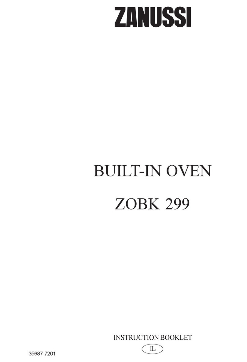 Zanussi ZOBK 299 Instruction booklet