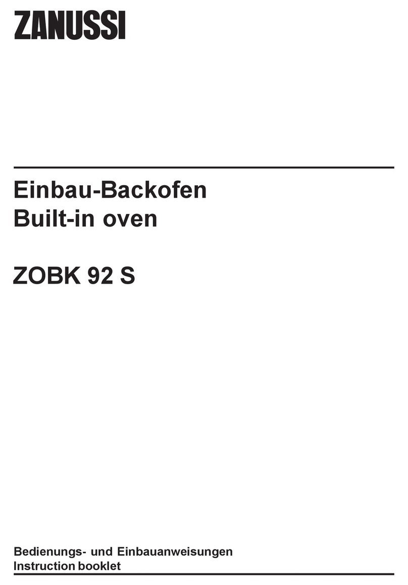 Zanussi ZOBK 92 S Instruction booklet
