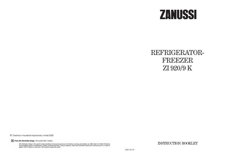 Zanussi ZI 920 K Instruction booklet