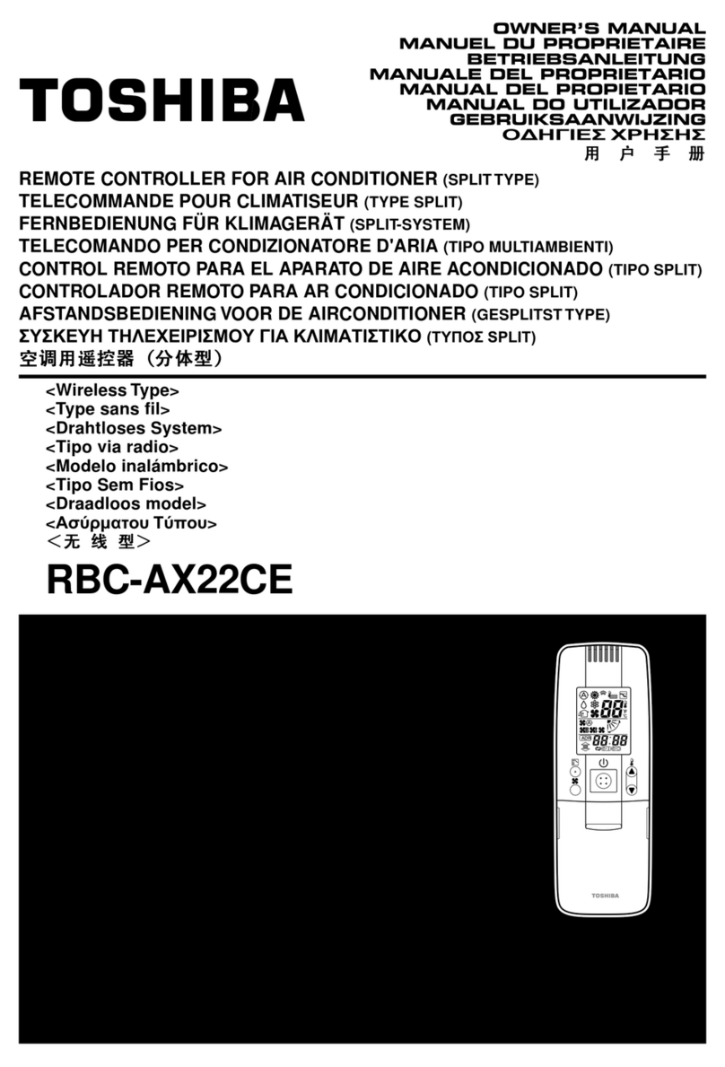 Toshiba RBC-AX22CE User manual Toshiba RBC-AX22CE User manual