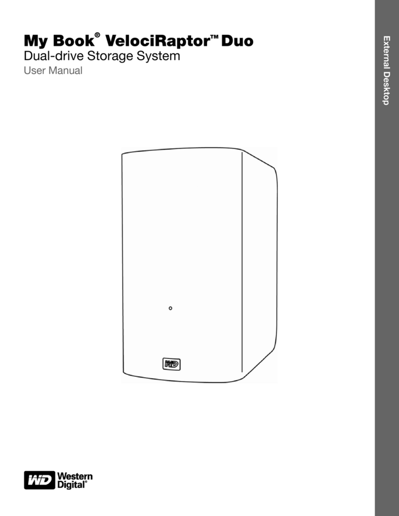 Western Digital My Book Velociraptor Duo User manual