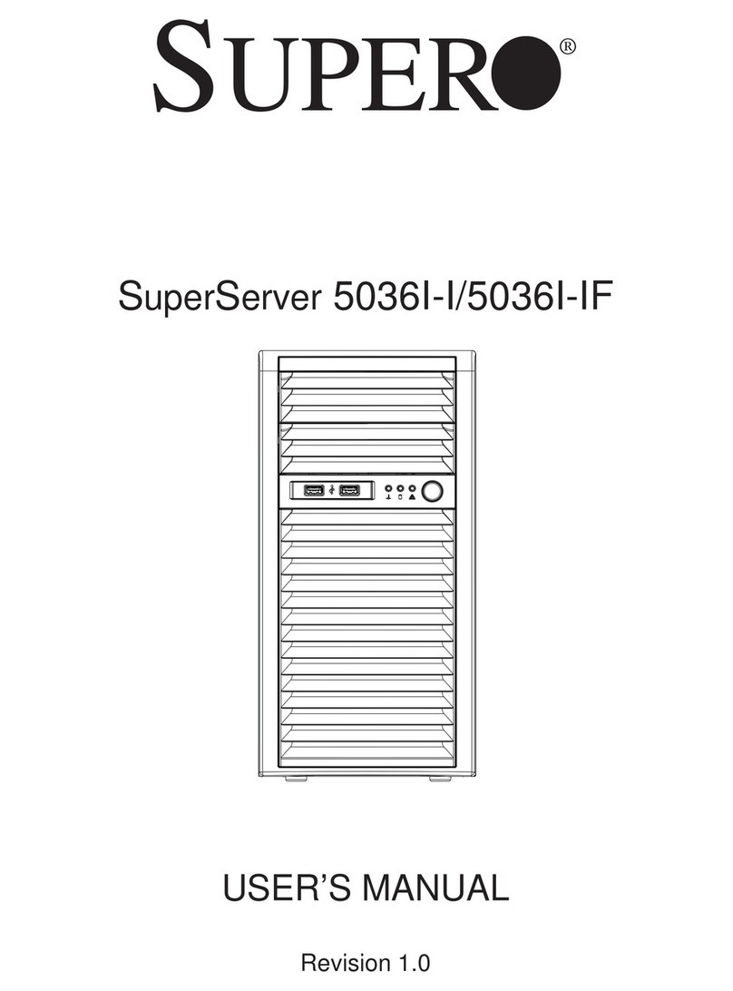 Supero SUPERO SuperServer 5036I-I User manual