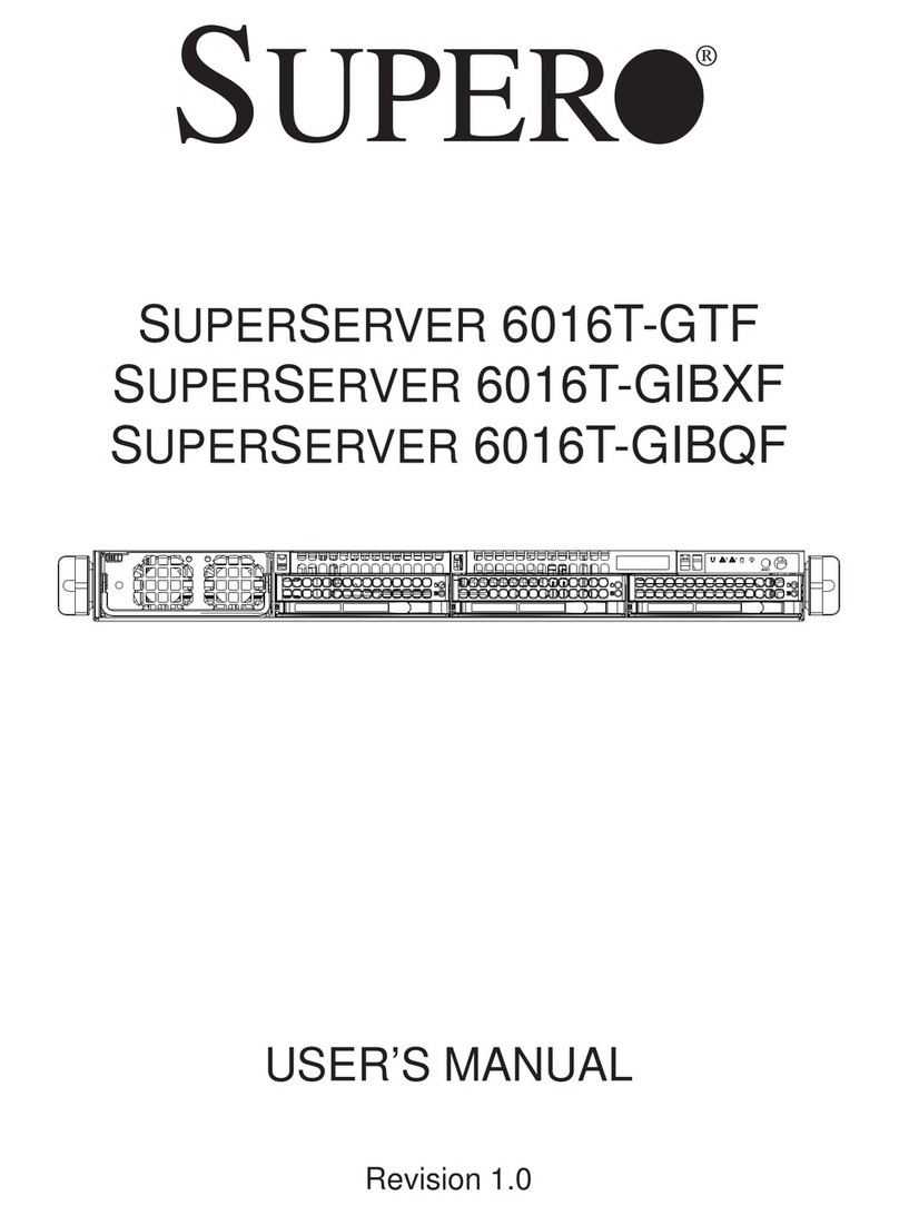 Supero SUPERO SUPERSERVER 6016T-GTF User manual