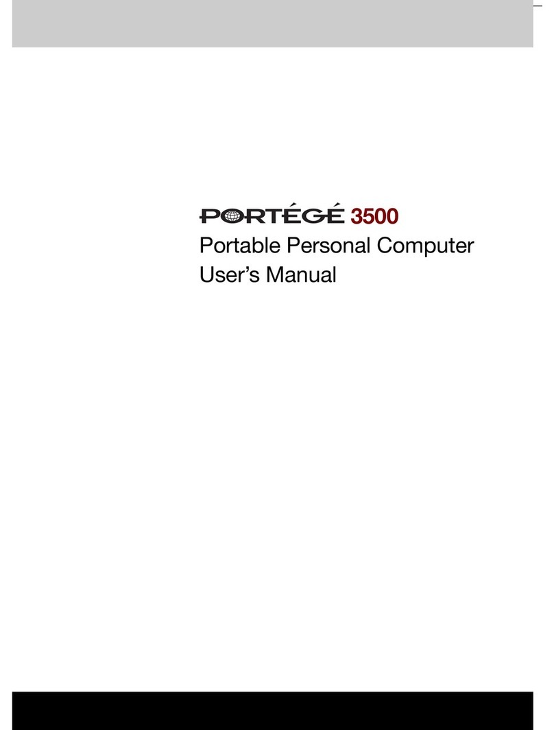 Toshiba Portege 3500 User manual