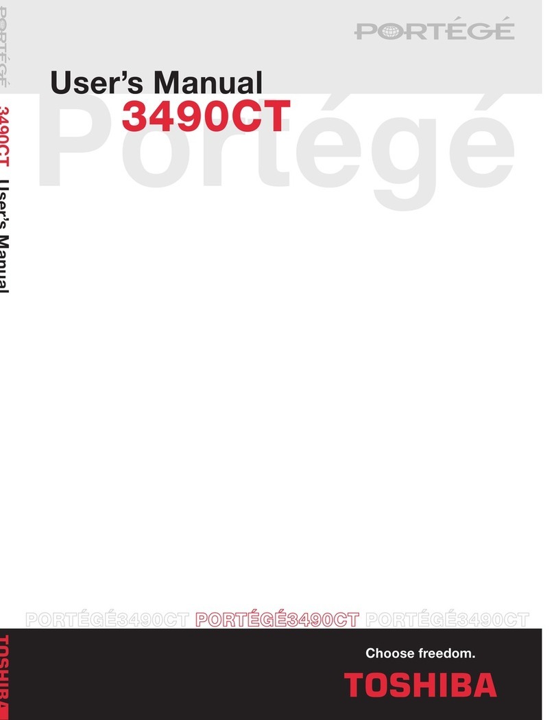 Toshiba 3490CT - Portege - PIII 700 MHz User manual Toshiba 3490CT - Portege - PIII 700 MHz User manual
