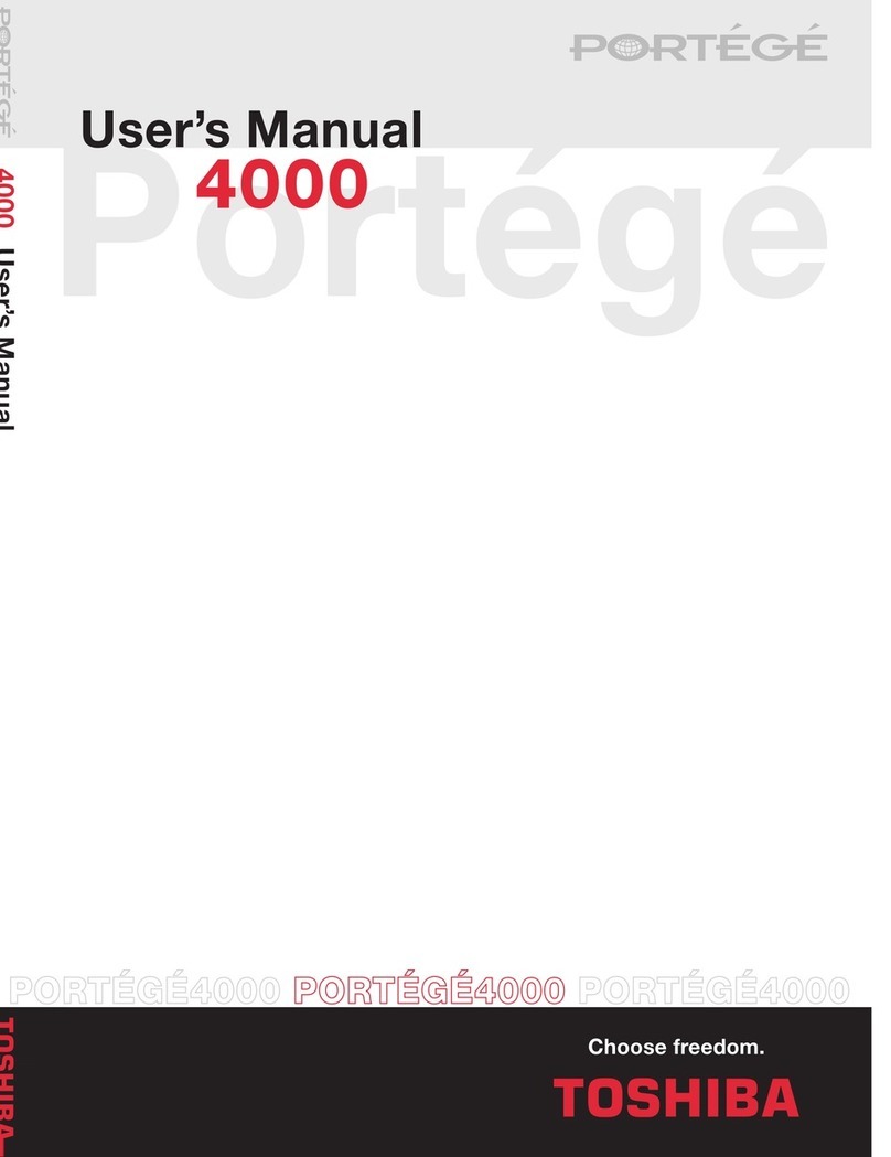 Toshiba Portege 4000 User manual