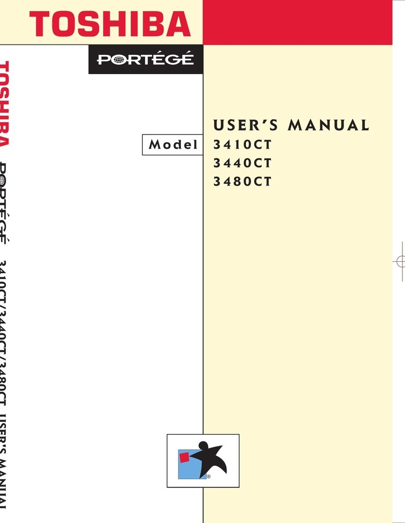 Toshiba Portege 3410CT User manual