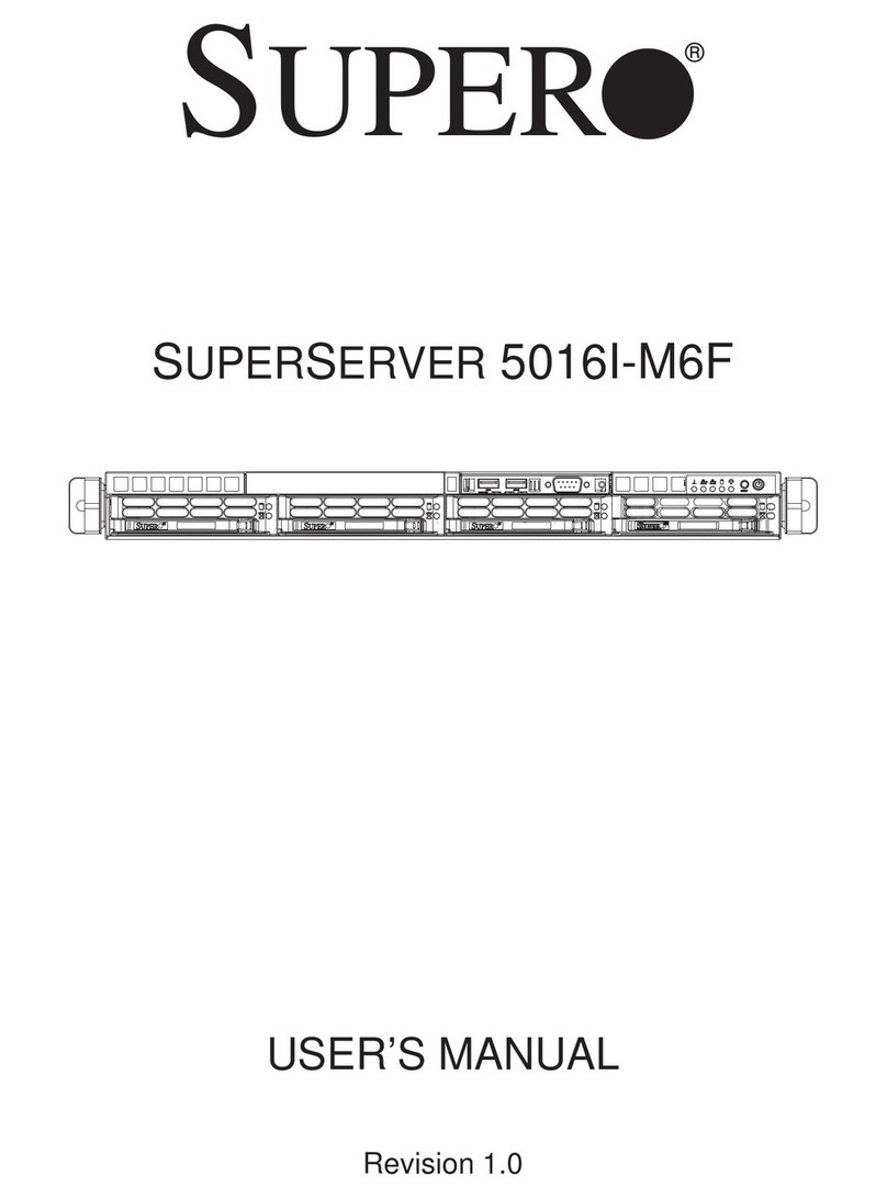 Supero SUPERSERVER 5016I-M6F User manual