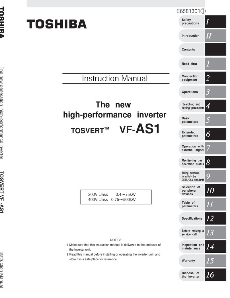Toshiba TOSVERT VF-AS1 Series User manual