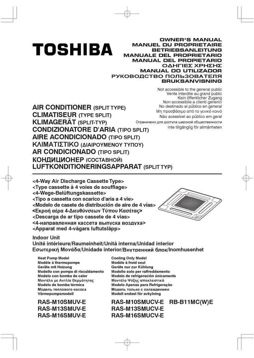 Toshiba RAS-M10SMUV-E User manual