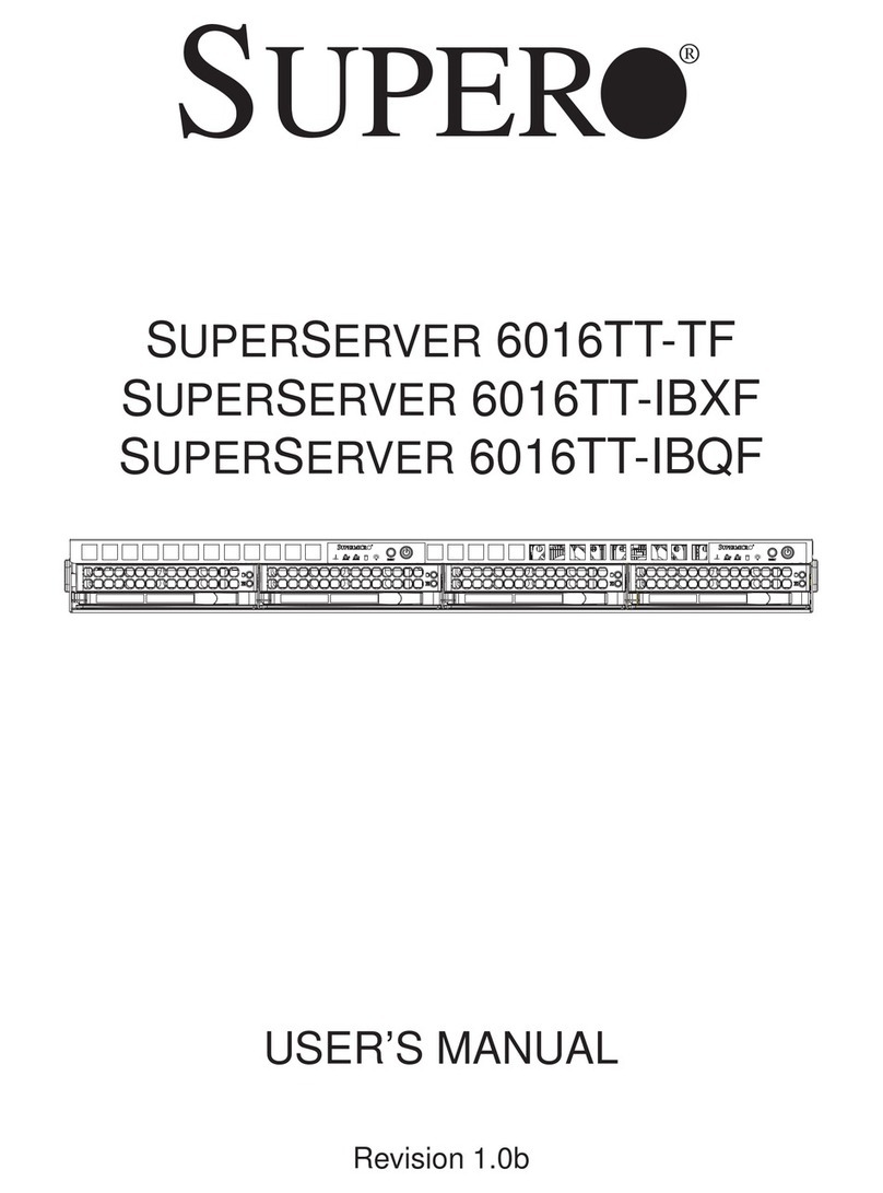 Supero SUPERSERVER 6016TT-TF User manual