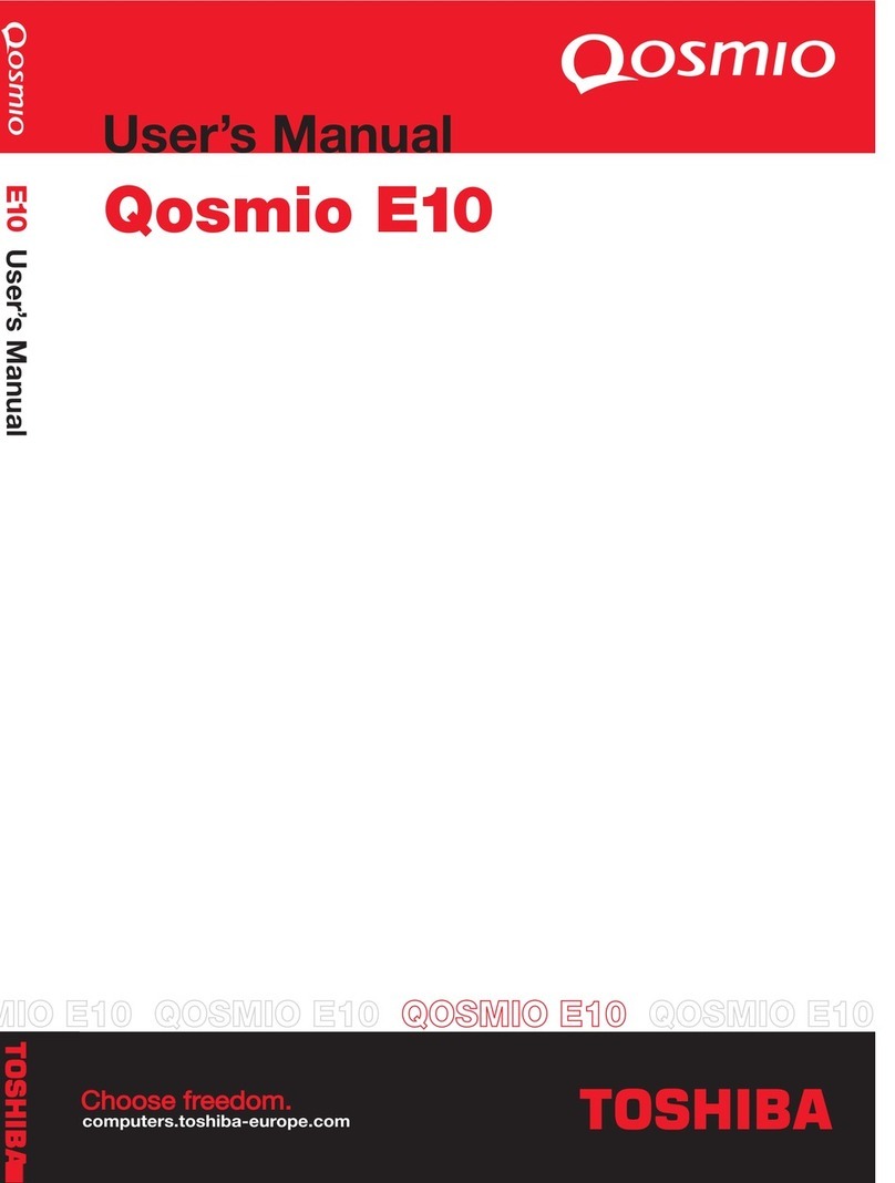 Toshiba Qosmio E10 User manual