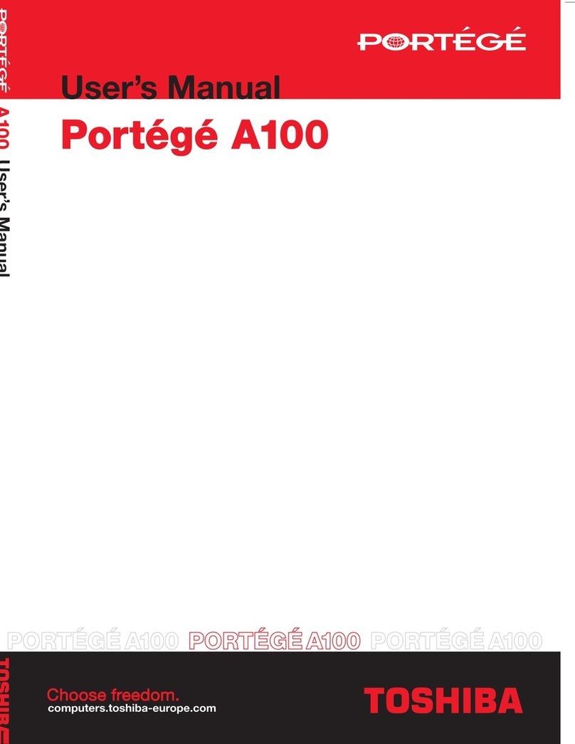 Toshiba Portege A 100 user manual