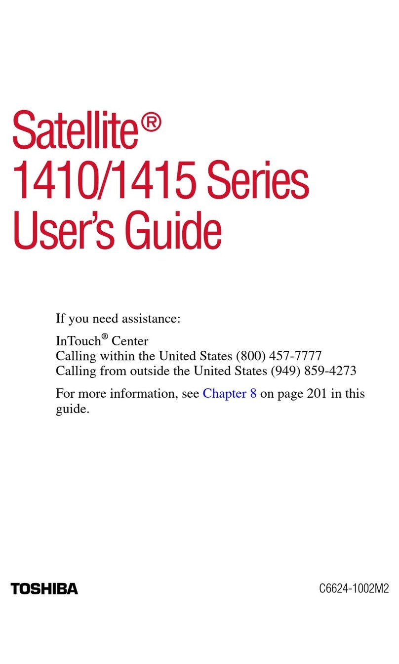 Toshiba Satellite 1415 Series user guide