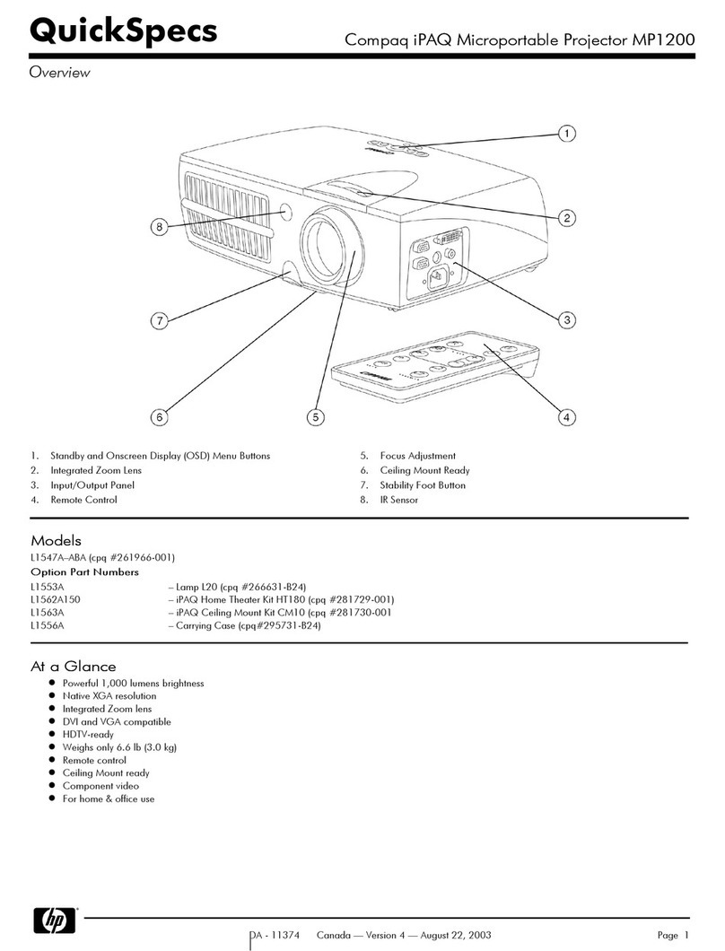 Compaq iPAQ MP1200 User instructions Compaq iPAQ MP1200 User instructions