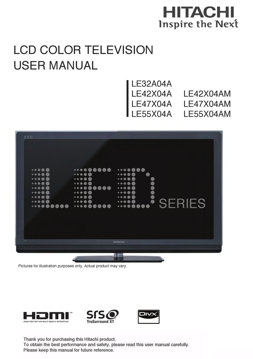 Hitachi LE32A04A User manual