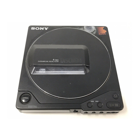 Sony Discman D-25 operating instructions