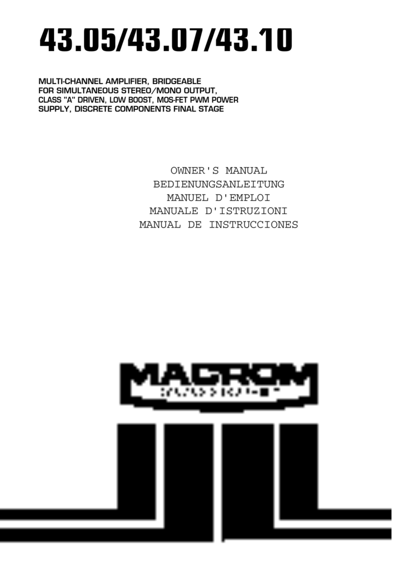 Macrom 43.10 owner's manual