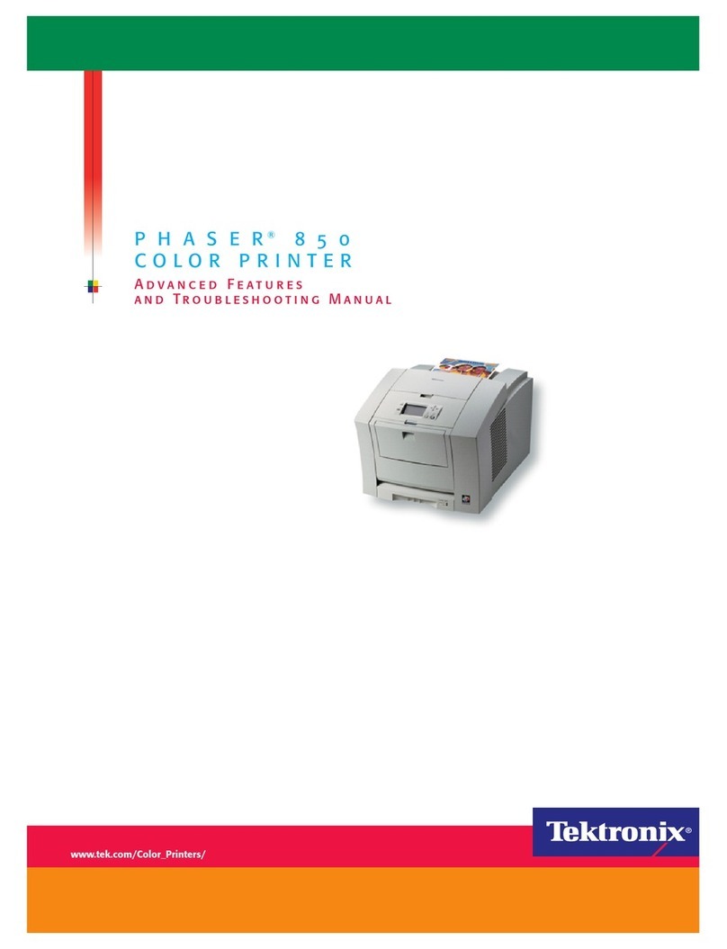 Tektronix Phaser 850 Owner's manual