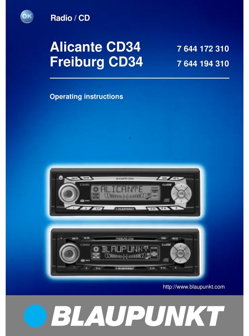 Blaupunkt Alicante CD34 User manual