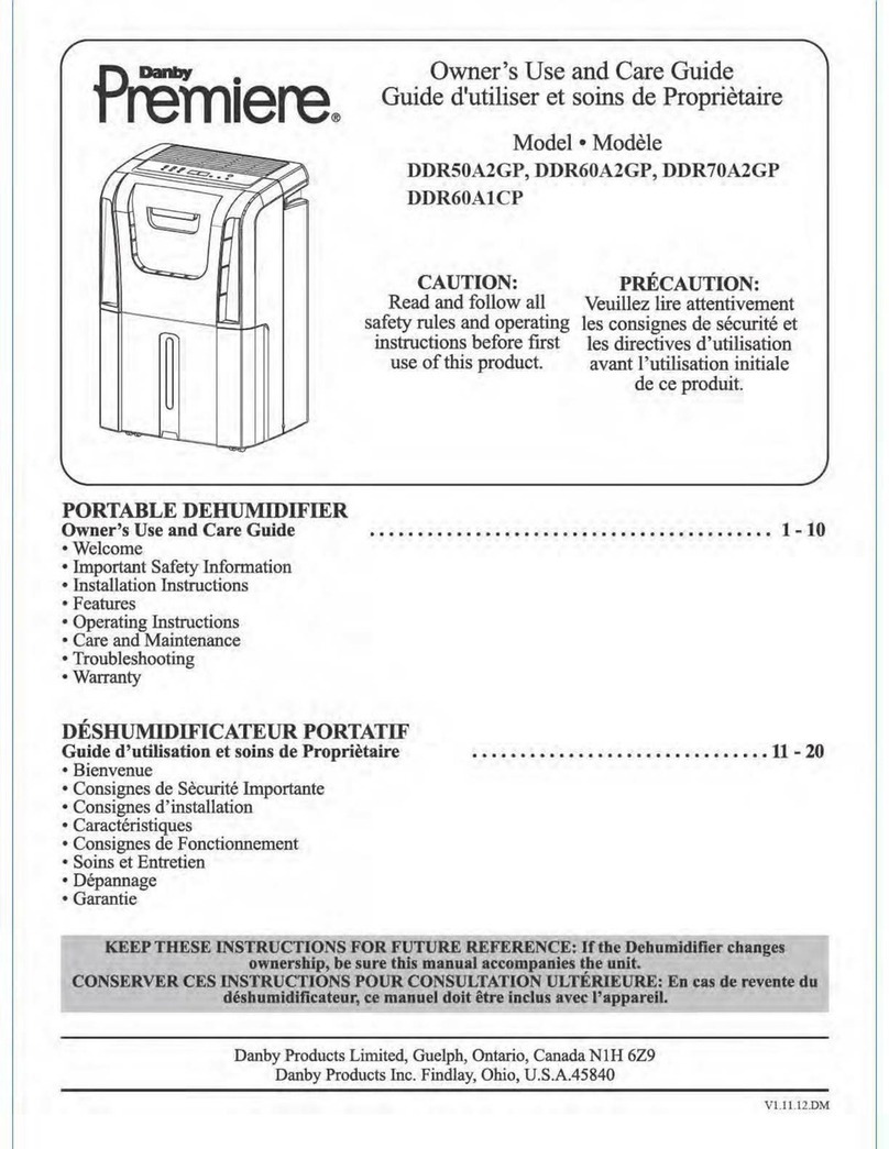 Danby Premiere DDR50A2GP User manual
