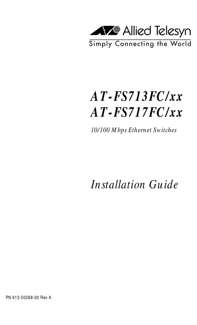 Allied Telesis AT-FS713FC/xx User manual