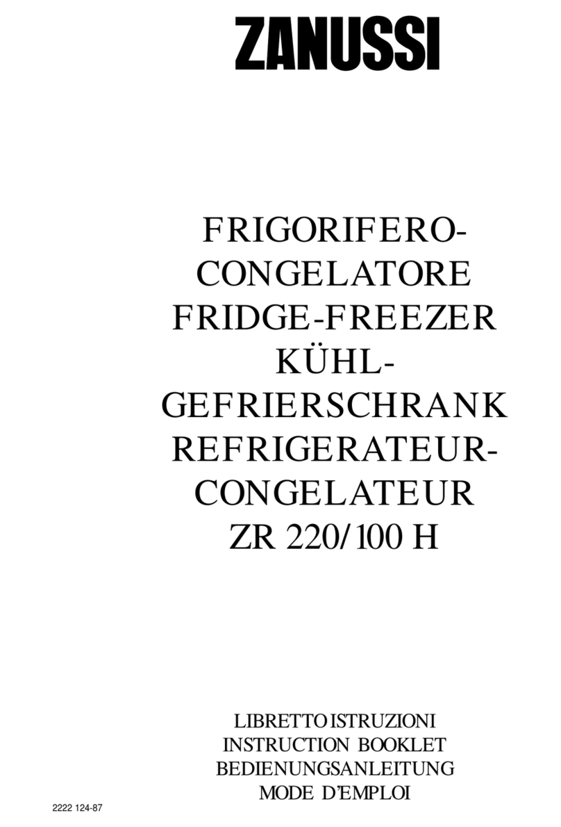 Zanussi ZR 100 H Instruction booklet